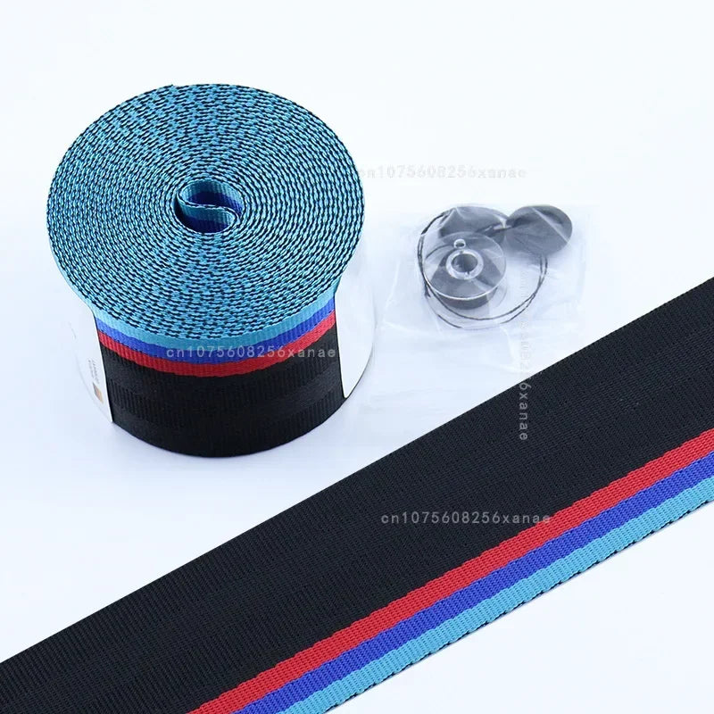 Universal Car Seat Belt DIY Lap-belt Car High-Strength Polyester Seat Safety Belts Multicolor Seat belt Car Accessories 1Set