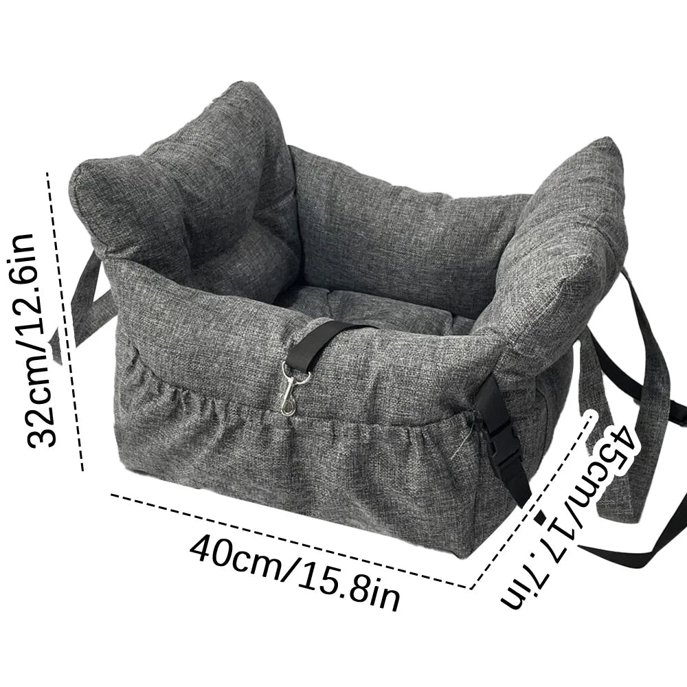 New Pet Car Seat Kennel Puppy Cat Out Seat Mat Removable Washable Dog Out Safety Seat Travel Nest
