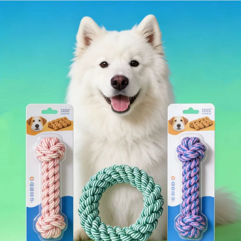 Pet Dog Rope Toy Durable Chew Bite Resistant