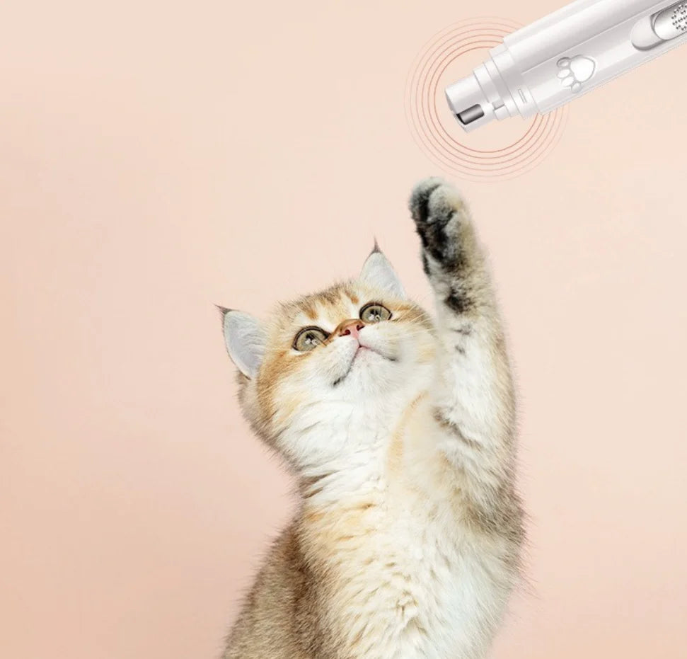 USB Rechargeable Electric Dog Nail Grinder Painless Pet Nail Clipper with Polisher Wheel for Small to Large Pets