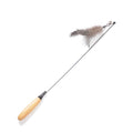 Cat Teaser Stick Toy Feather Funny Spring Kitten Stick Toy Cat Rods Simulation Fishing Rod Bell Squeaky Cat Toy Supplies