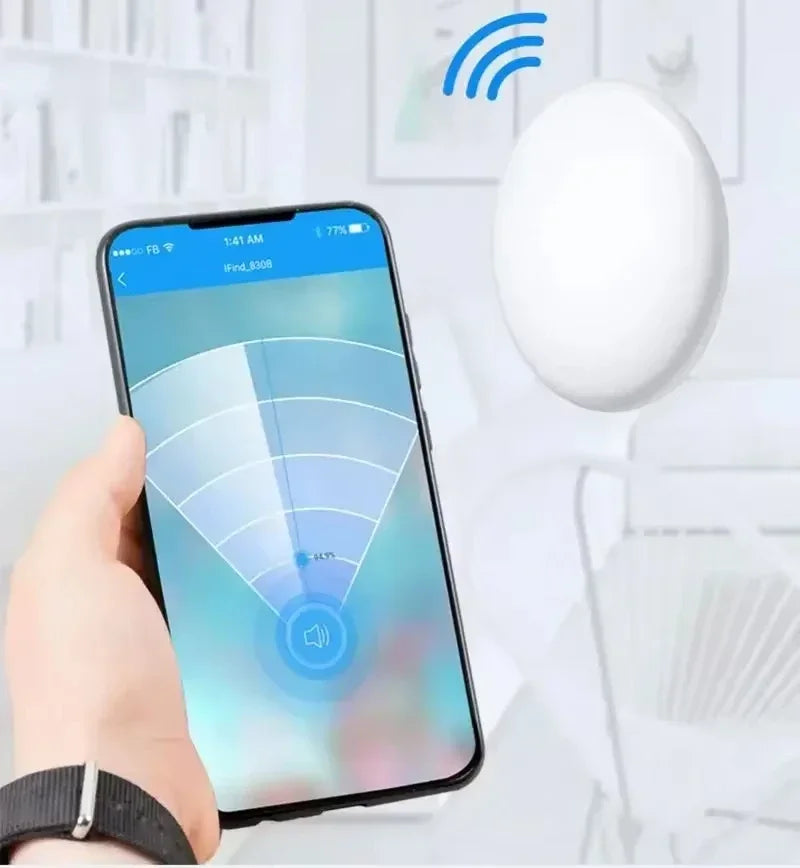 Lenovo GPS AntiLost Device Mini Bluetooth 5.0 Tracker Round Pet Kids Bag Wallet Tracking Finder Locator Air Tag Smart Home