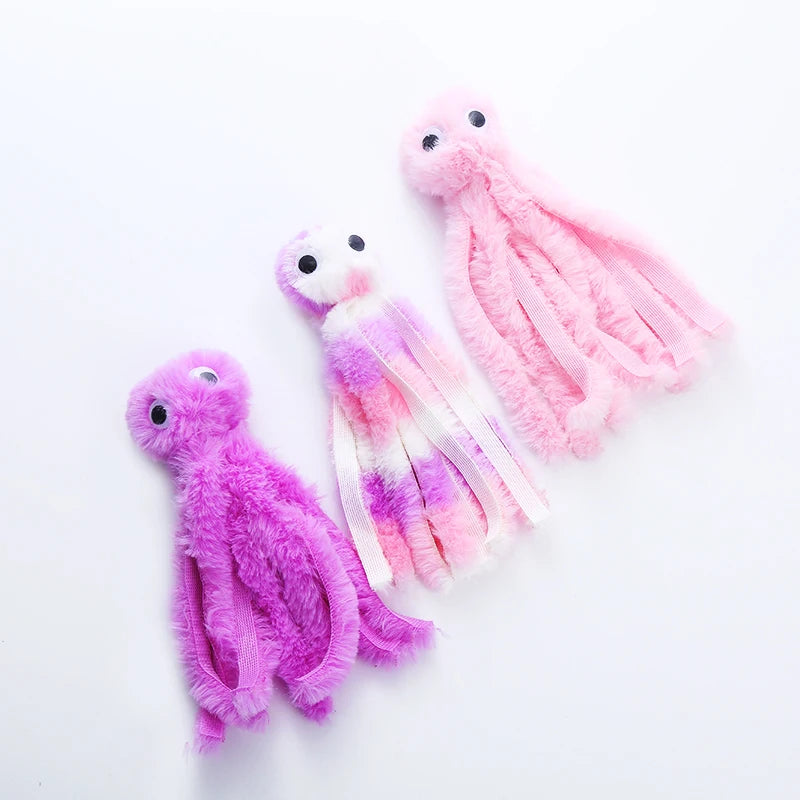 Cat toy Cute octopus plush toy bite resistant
