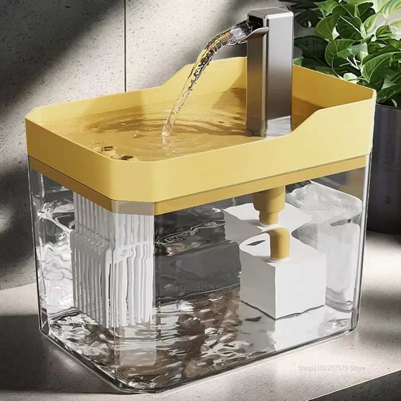 2026 New 1.5L Cat Automatic Water Dispenser Drinking circulating filters flowing water intelligent pet automatic water dispenser