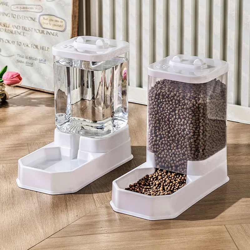 Aura Base 4L Automatic Cat Feeder & Waterer Set for Cats and Dogs.