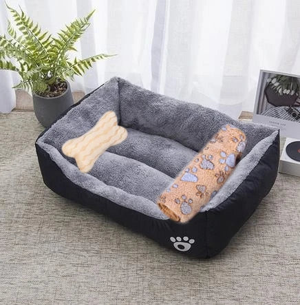 Aura Base - Candy-Colored Warm Pet Kennel, Square Nest Bed for Small and Medium Dogs.