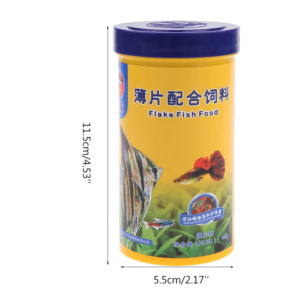 Fish Food Pellets Small Ornamental Fish Growth Mini Pellet Balanced Diet High Protein Spirulina Color Enhanced Formula