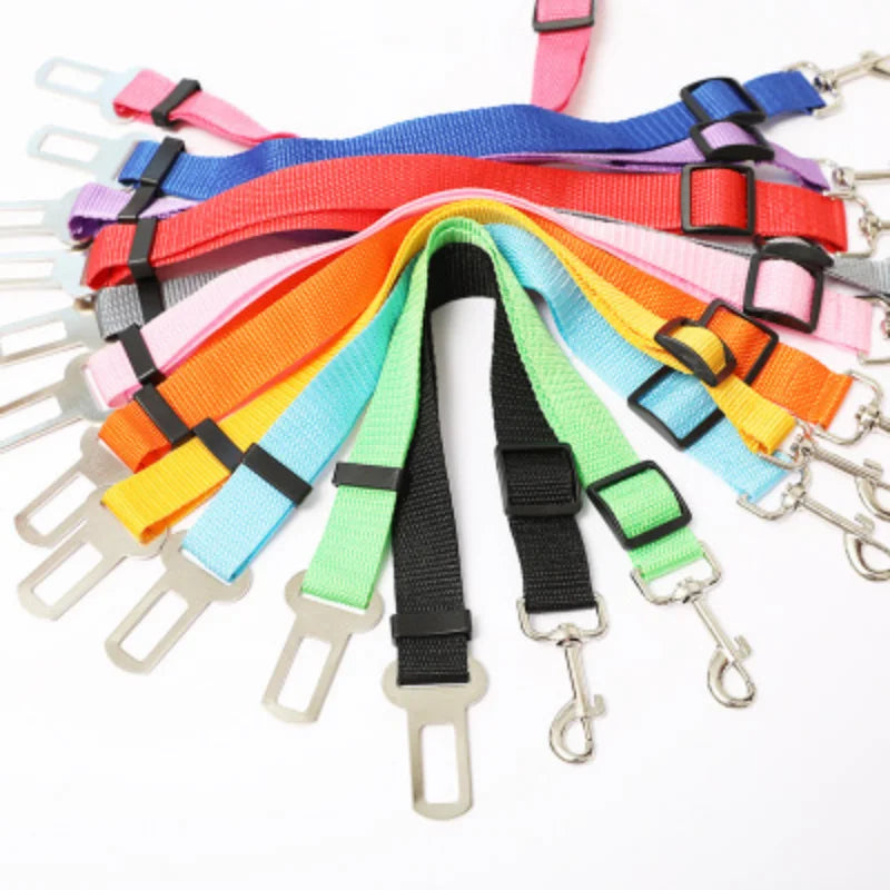 Car Seat Belt Buckle Pet Seat Adjustable Pet Cat Dog Pet Supplies Vehicle Dog Harness Pet Leash Car Safety Buckle Accessories