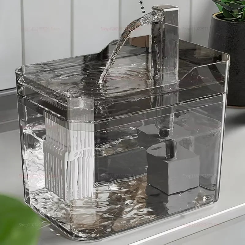 2026 New 1.5L Cat Automatic Water Dispenser Drinking circulating filters flowing water intelligent pet automatic water dispenser