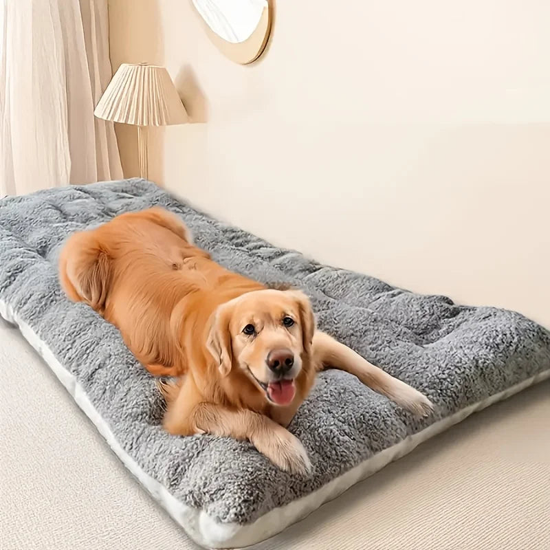 AURABASE - Extra Large Plush Dog Bed, Thickened Super Soft Pet Sofa Mat and Crate Mat"।