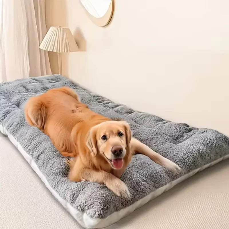 AURABASE - Extra Large Plush Dog Bed, Super Soft Pet Sofa and Crate Mat (120*60cm).