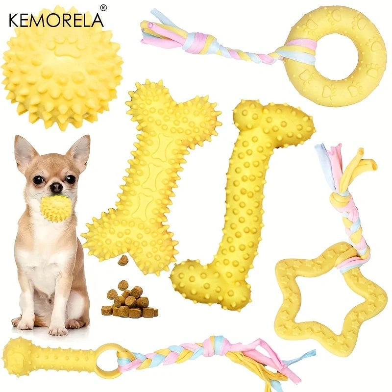 6 PCS Dog Chew Toys Soft Set For Small Medium Dogs Pet Gifts