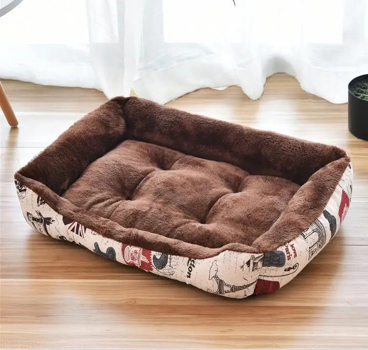 Aura Base - Candy-Colored Warm Pet Kennel, Square Nest Bed for Small and Medium Dogs.