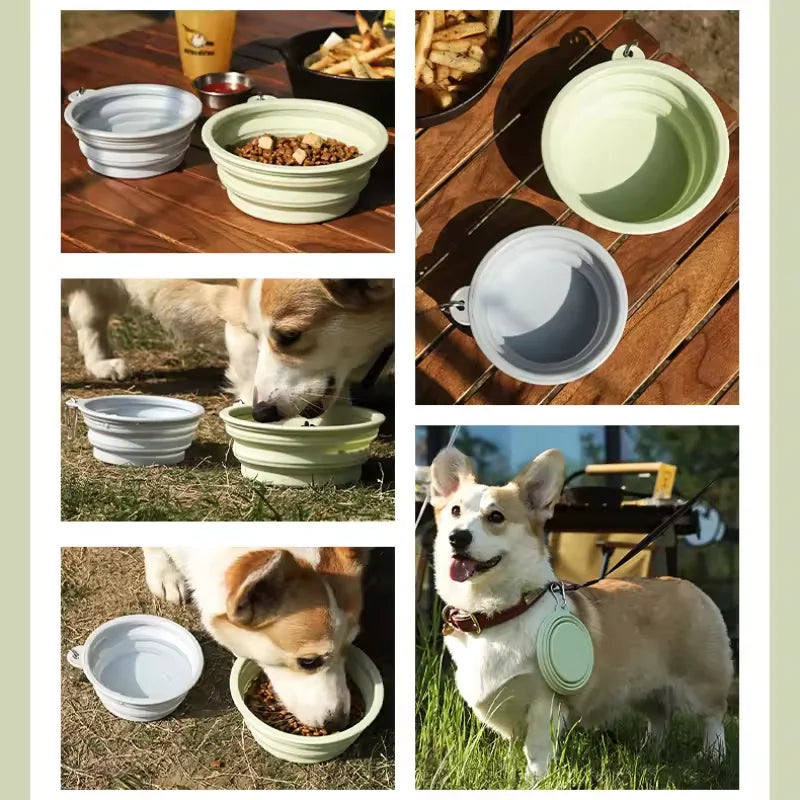 Folding Bowl for Cat/dog  Food/Water Large