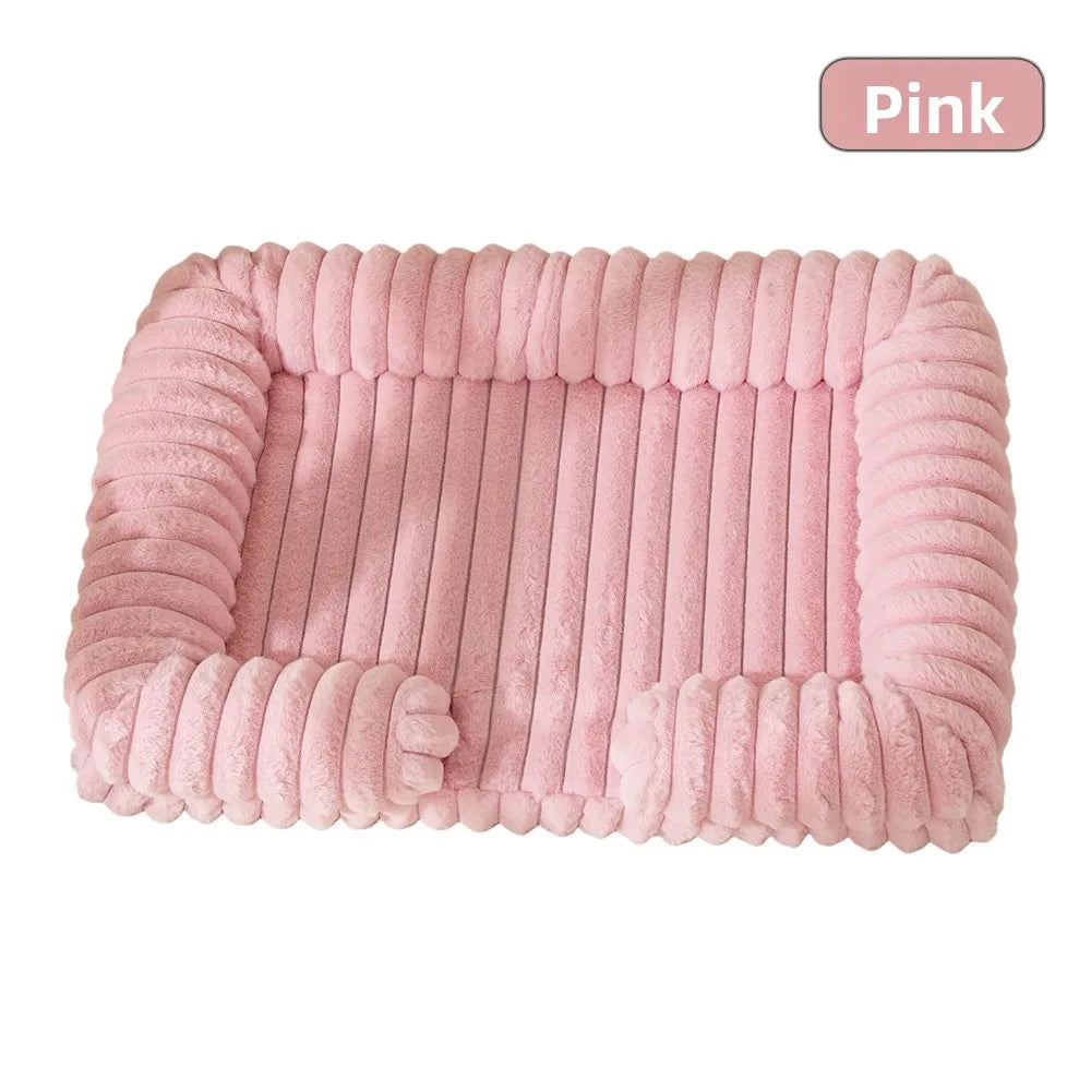 AURABASE - Warm Winter Dog Bed for Small Cats and Medium Dogs, Soft Puppy Sofa Mat.