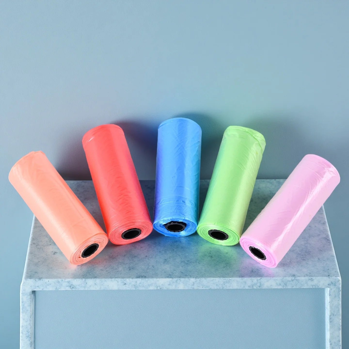 New Rolled Dog Poop Bag Biodegradable Thickened Pet Outdoor Cleaning Poop Bag with Breakpoint Dog Cat Poop Scoop Bag