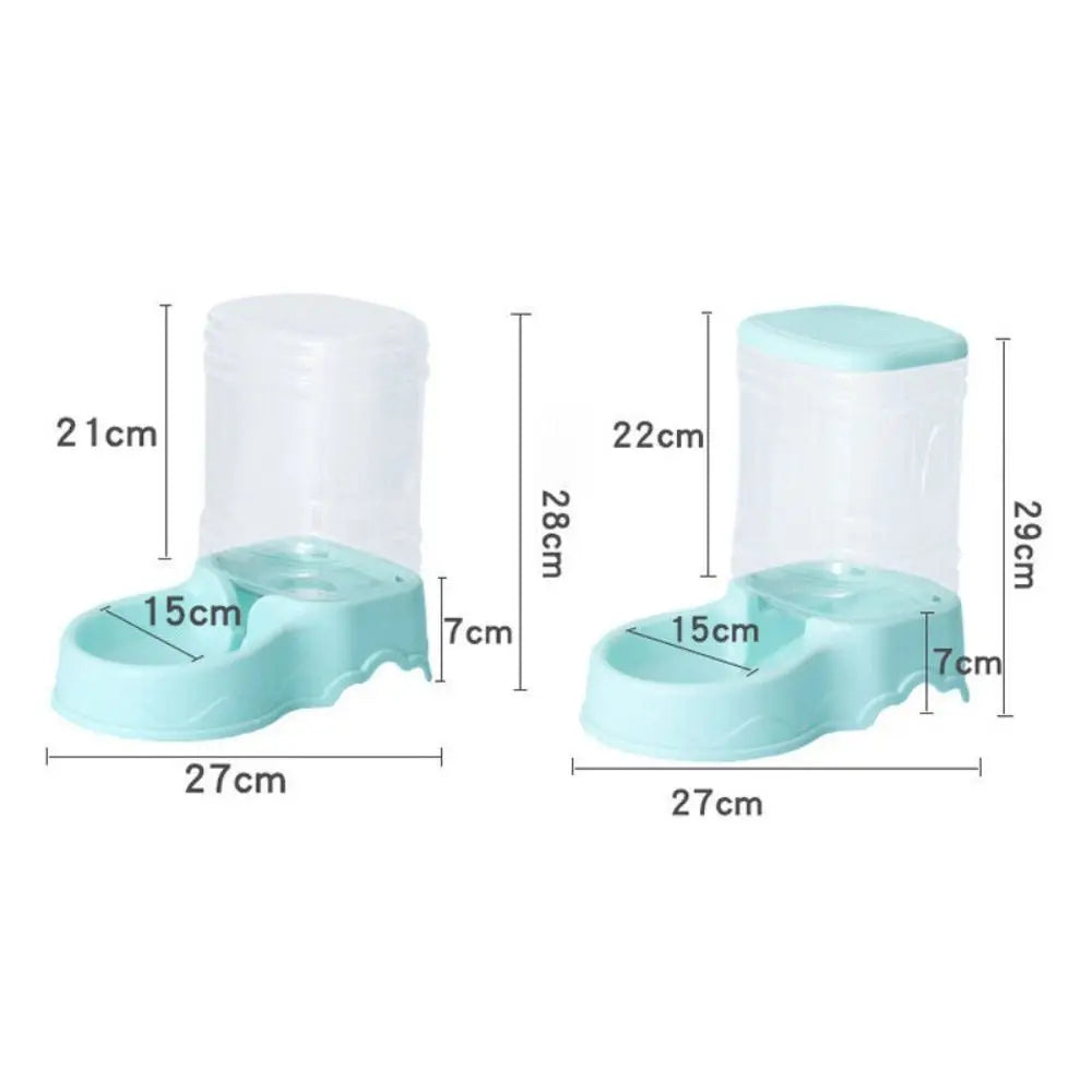 AURABASE - Automatic Pet Feeder and Water Fountain, Large Capacity Food Dispenser and Drink Bowl for Cats and Dogs.