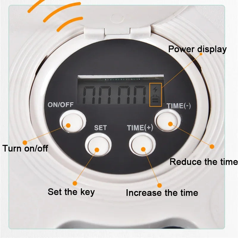 6 Meal Trays, Digital Timer, Portion Control, with Voice Recorder, Automatic Feeder for Dogs and Cats, Dry and Wet Food