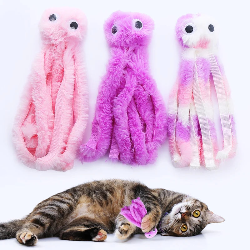 Cat toy Cute octopus plush toy bite resistant