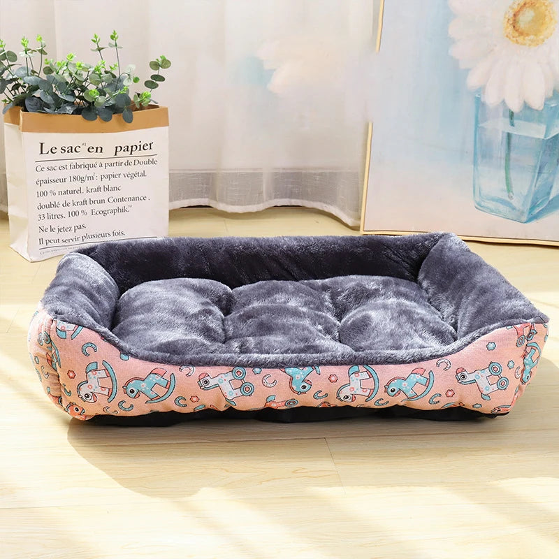 AURABASE - Cozy Winter Pet Bed for Small and Medium Dogs, Soft Sofa Mat and Cushion.