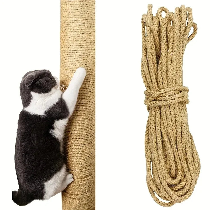 20/50M Natural Sisal Rope Cat Scratcher Rope Tree Scratching DIY Toy Paw Claw Furniture Protector Scratching Post