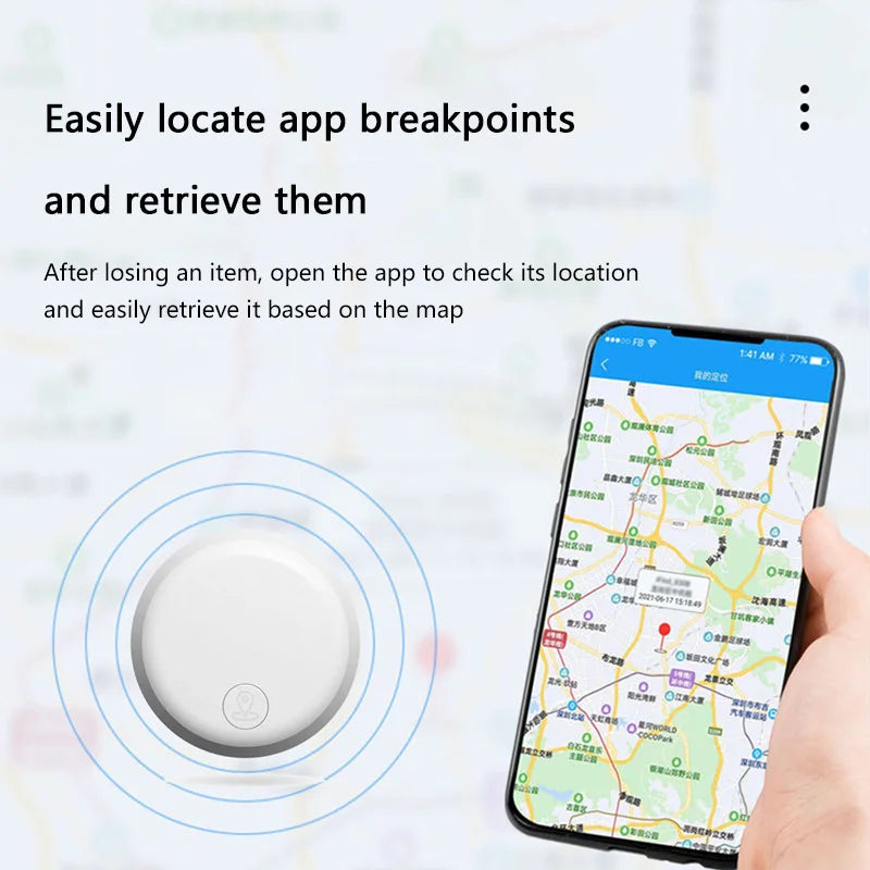 Mini GPS Tracker Device Smart Anti-Lost Reminder For Pets Bag Wallet Bluetooth Finder Air Tag Tracking Locator For IOS Android
