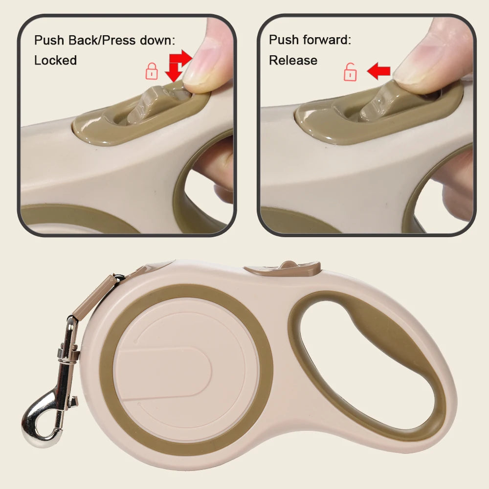 Long Strong Pet Leash For Large Dogs Durable Nylon Retractable Big Dog Walking Leash Leads Automatic Extending Dog Leash Rope