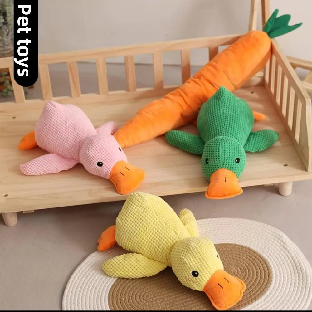1/3PCS Things For Dogs Duck Toy Luxury Sleep Aid Durable Puppy Companion Pet