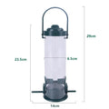 AURABASE - Outdoor Hanging Wild Bird Feeder, Wild Bird Seed Dispenser with Multiple Feeding Ports, Durable Bird Supplies.