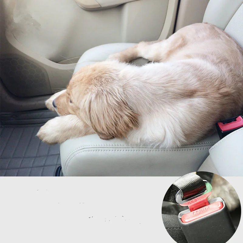 Car Seat Belt Buckle Pet Seat Adjustable Pet Cat Dog Pet Supplies Vehicle Dog Harness Pet Leash Car Safety Buckle Accessories