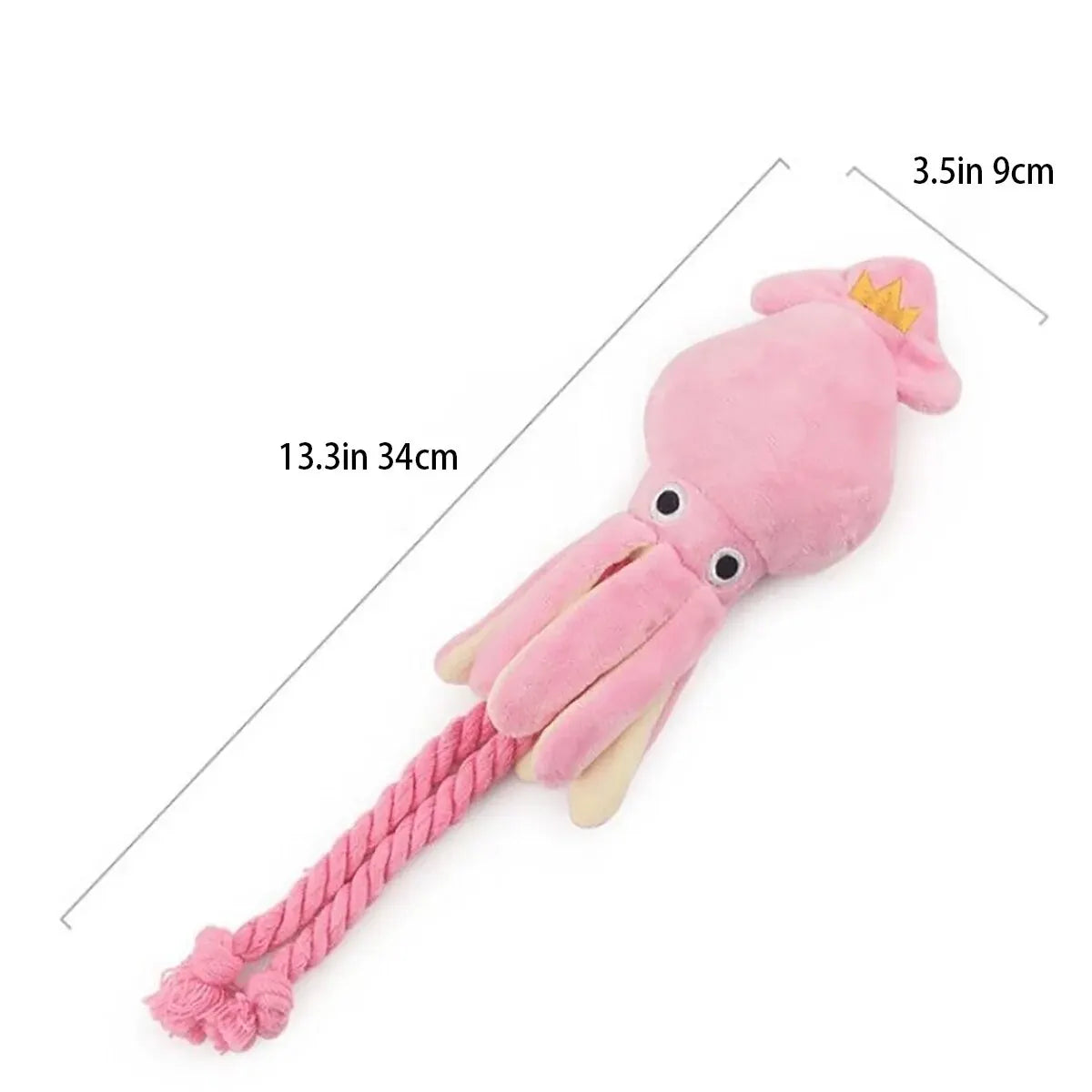 Supet Pet Octopus Plush Rope Toy  Fun and Interactive, Suitable for Indoor and Outdoor