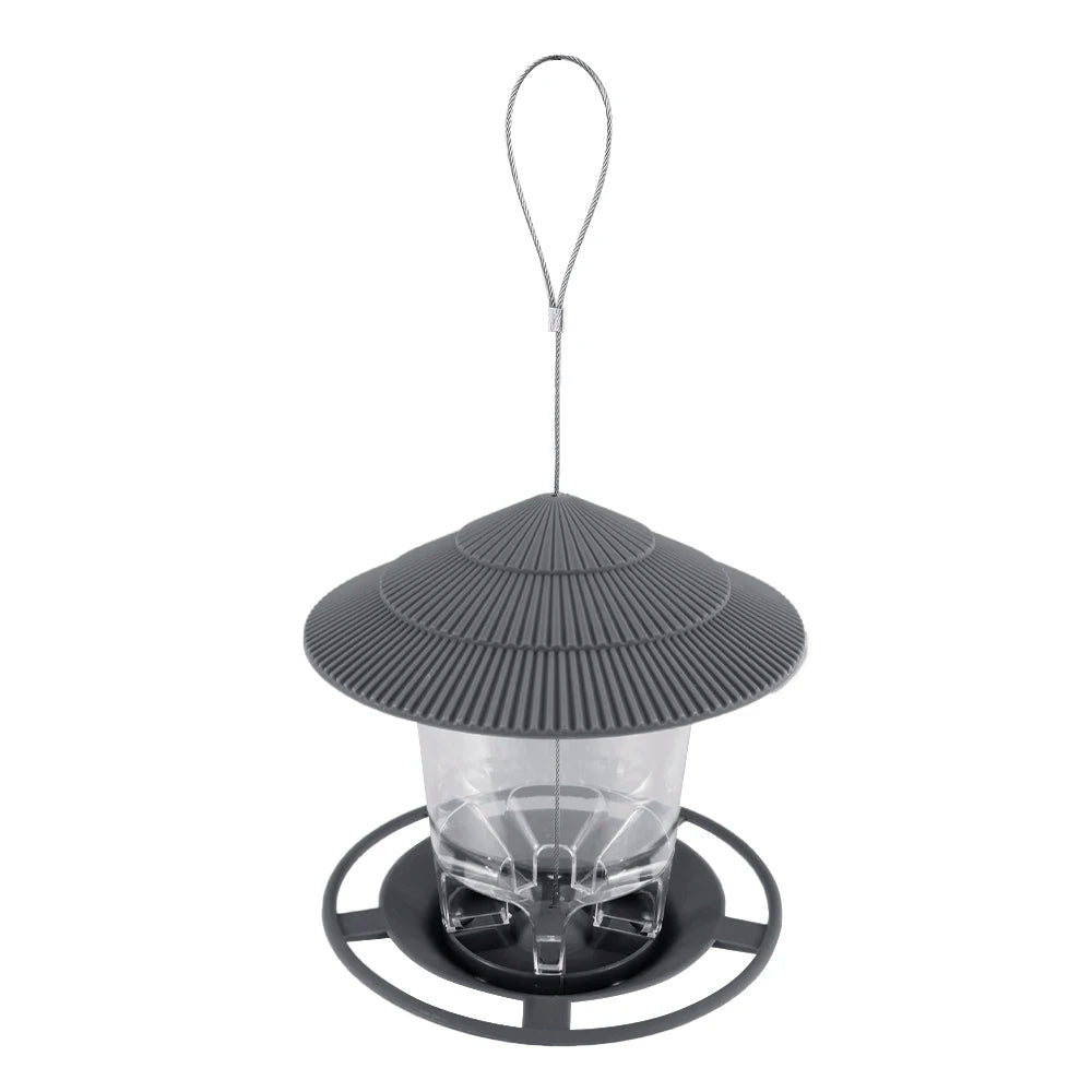AURABASE - Outdoor Hanging Wild Bird Feeder, Nut and Seed Feeder with Multiple Feeding Ports, Durable Bird Food Dispenser.