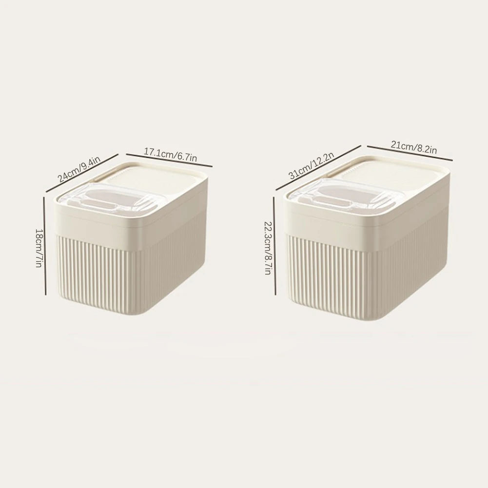 Dog Food Storage Container 5/10/15L Large Capacity Transparent Pet Food Bucket Box Moisture Proof Dog Cat Dry Food Bin
