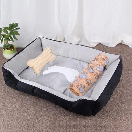 Aura Base - Candy-Colored Warm Pet Kennel, Square Nest Bed for Small and Medium Dogs.