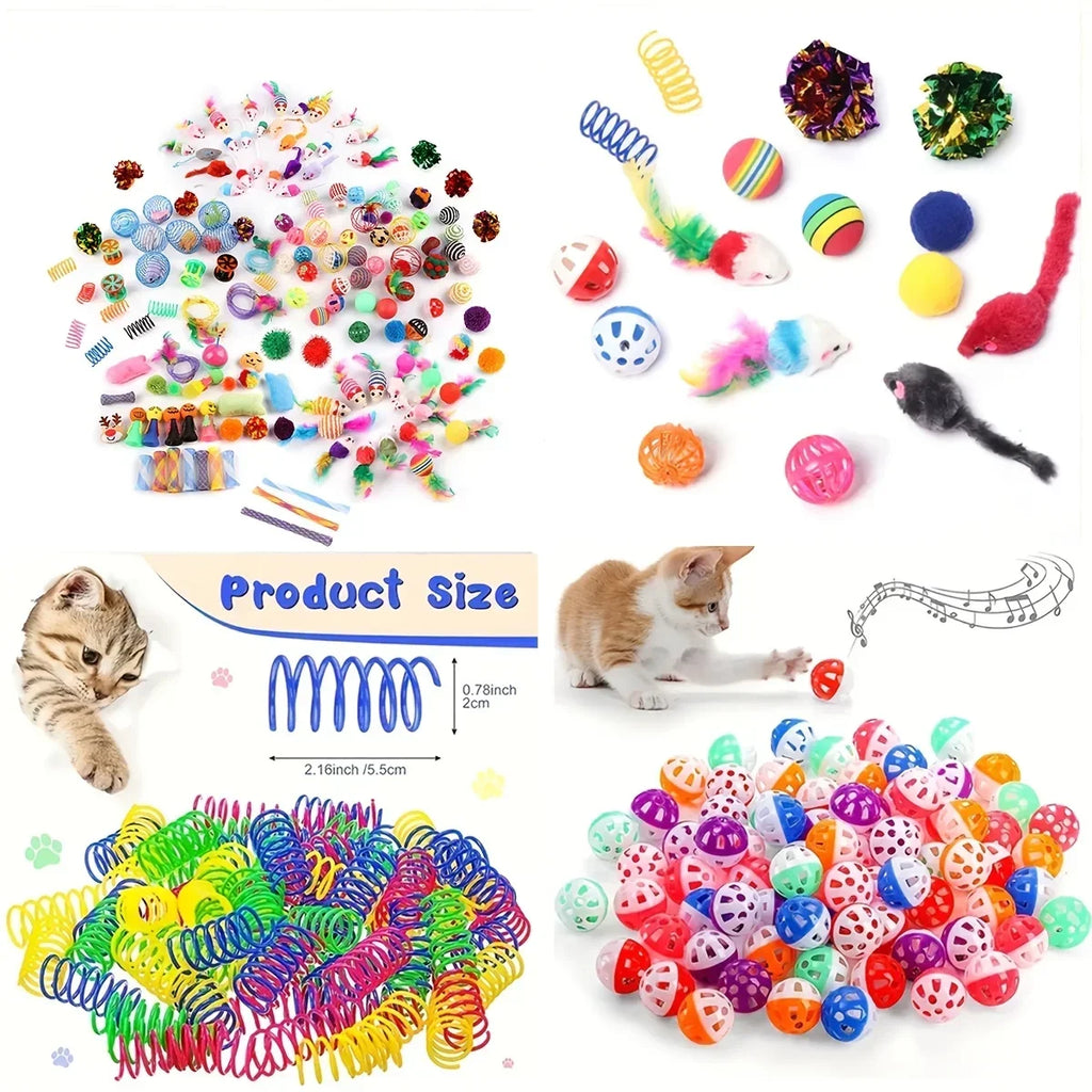56pcs/28pcs/14pcs Cat Toys Mixed Cats To Play
