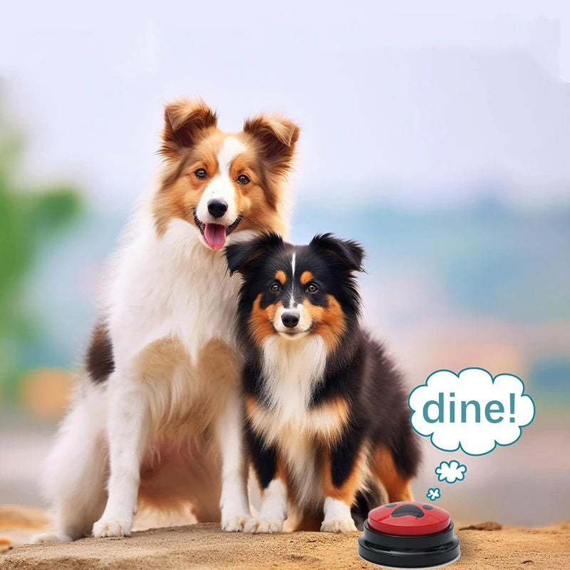 Pet Communication Button Dog Sound Box Training Talking Toys Long Lasting Battery Life Recording Speaker Squeeze Give Voice