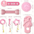 6 PCS Dog Chew Toys Soft Set For Small Medium Dogs Pet Gifts