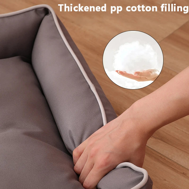 AURABASE /All Season Square Luxury Pet Bed, Bite-Resistant and Waterproof