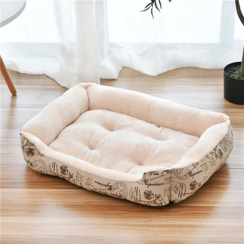 Aura Base - Candy-Colored Warm Pet Kennel, Square Nest Bed for Small and Medium Dogs.