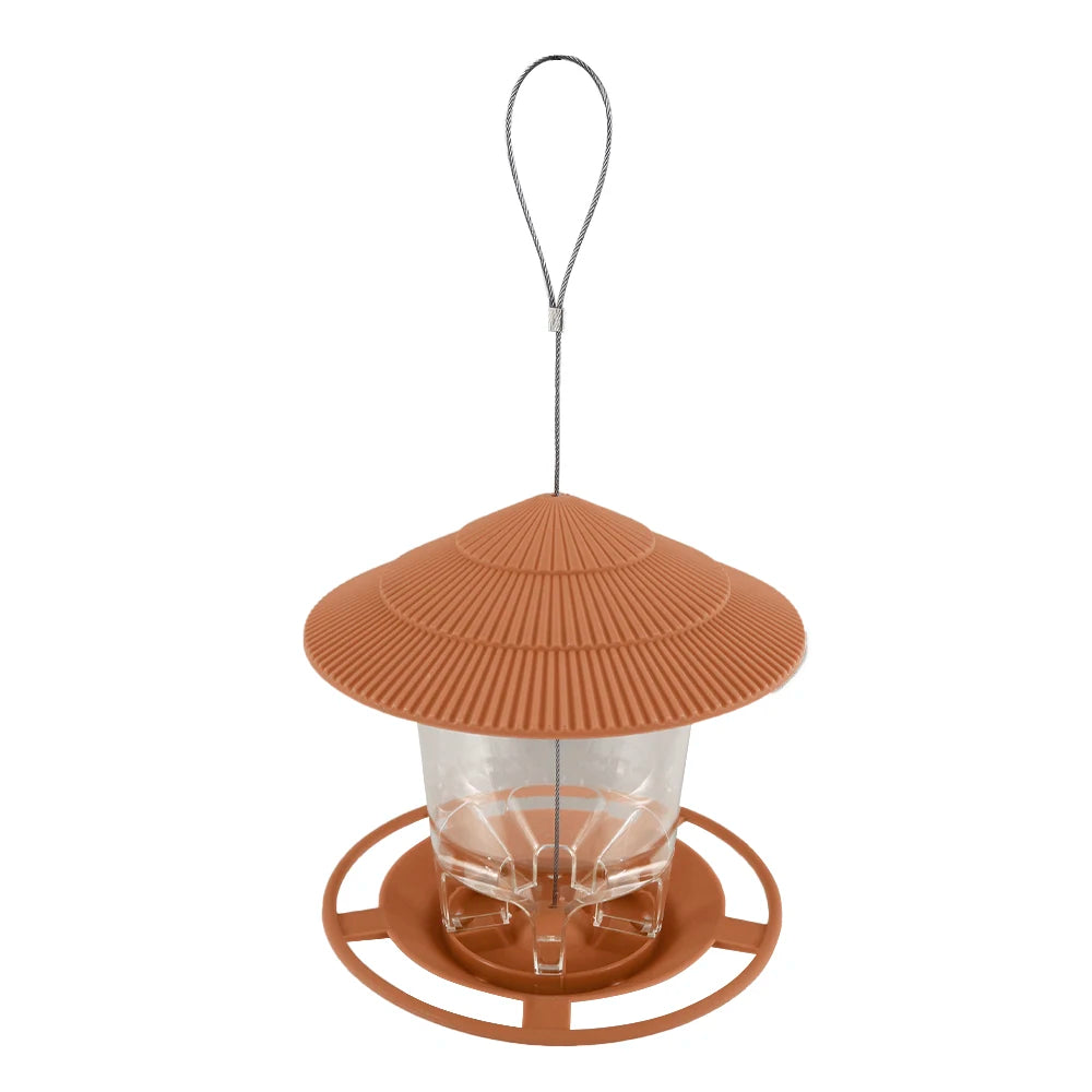 AURABASE - Outdoor Hanging Wild Bird Feeder, Nut and Seed Feeder with Multiple Feeding Ports, Durable Bird Food Dispenser.