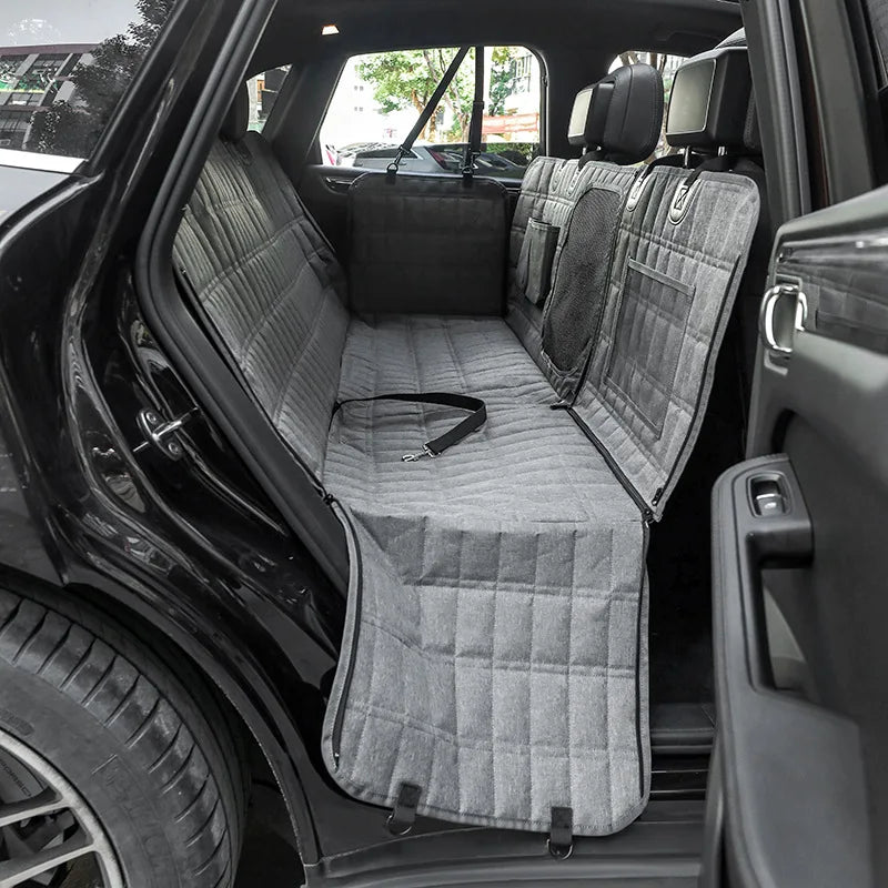 Dog Car Seat Cover Waterproof Pet Dog Carriers Travel Mat Hammock For Small Medium Large Dogs Car Rear Back Seat Safety Pad