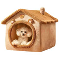 AURABASE - Indoor Warm Pet House and Kennel, Soft Dog Bed Tent with Washable Cushion.