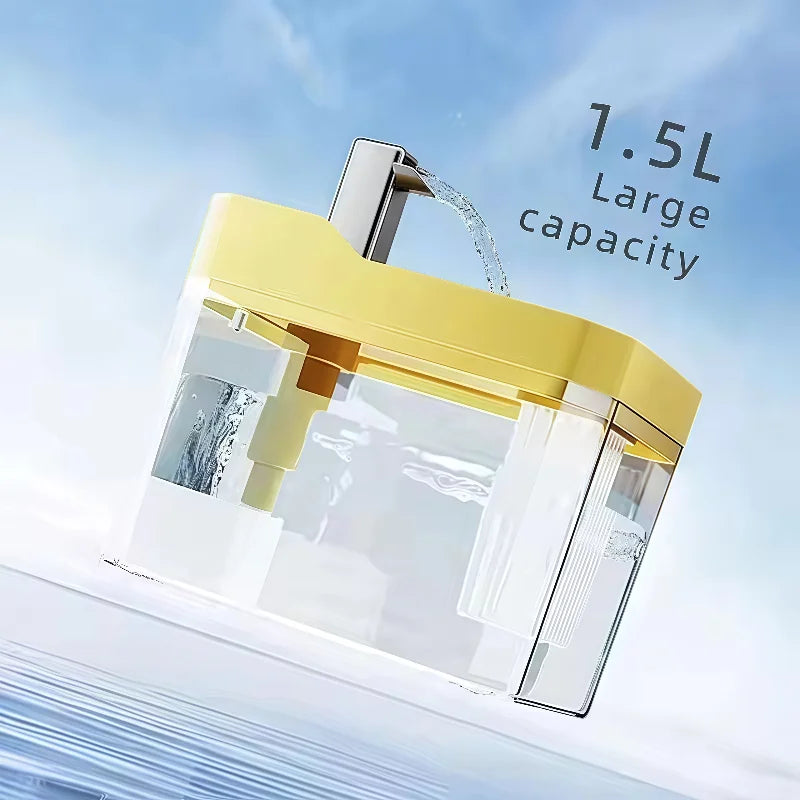 2026 New 1.5L Cat Automatic Water Dispenser Drinking circulating filters flowing water intelligent pet automatic water dispenser