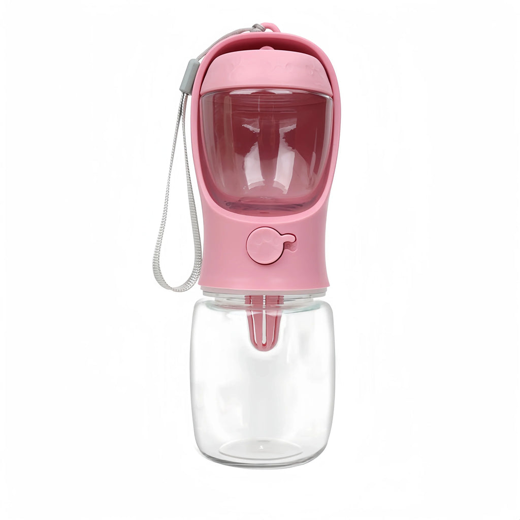 Pets Dog Water Bottle Portable Food Bottle with Food Dispenser Puppy