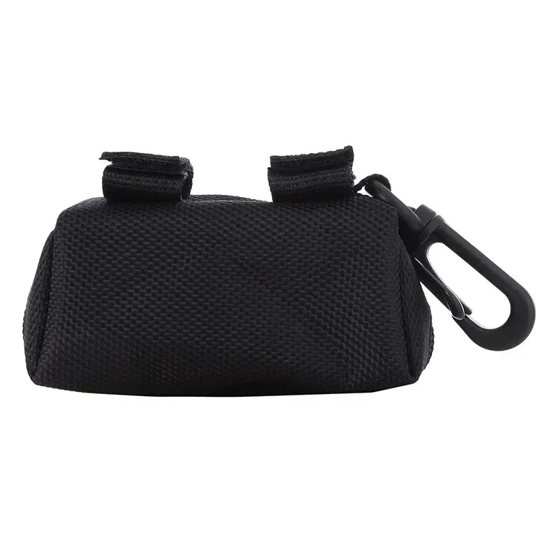 Portable Dog Poop Bag Dispenser Waterproof Oxford Fabric Auto Lock Zipper Biodegradable HDPE Hands Free Holder for Jogging Hikin
