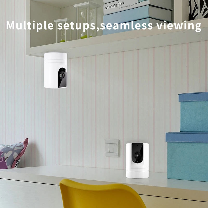Aura Base 1080P Indoor Smart Security Camera with Pet Motion Detection.