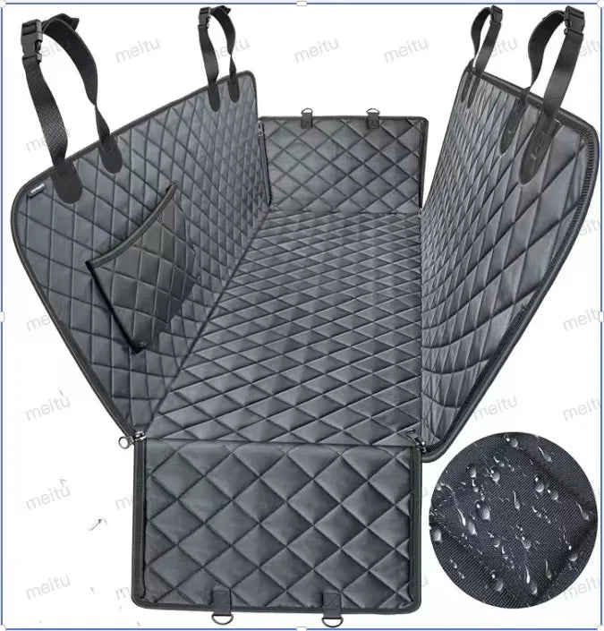 Dog Car Seat Cover Waterproof Pet Dog Carriers Travel Mat Hammock For Small Medium Large Dogs Car Rear Back Seat Safety Pad