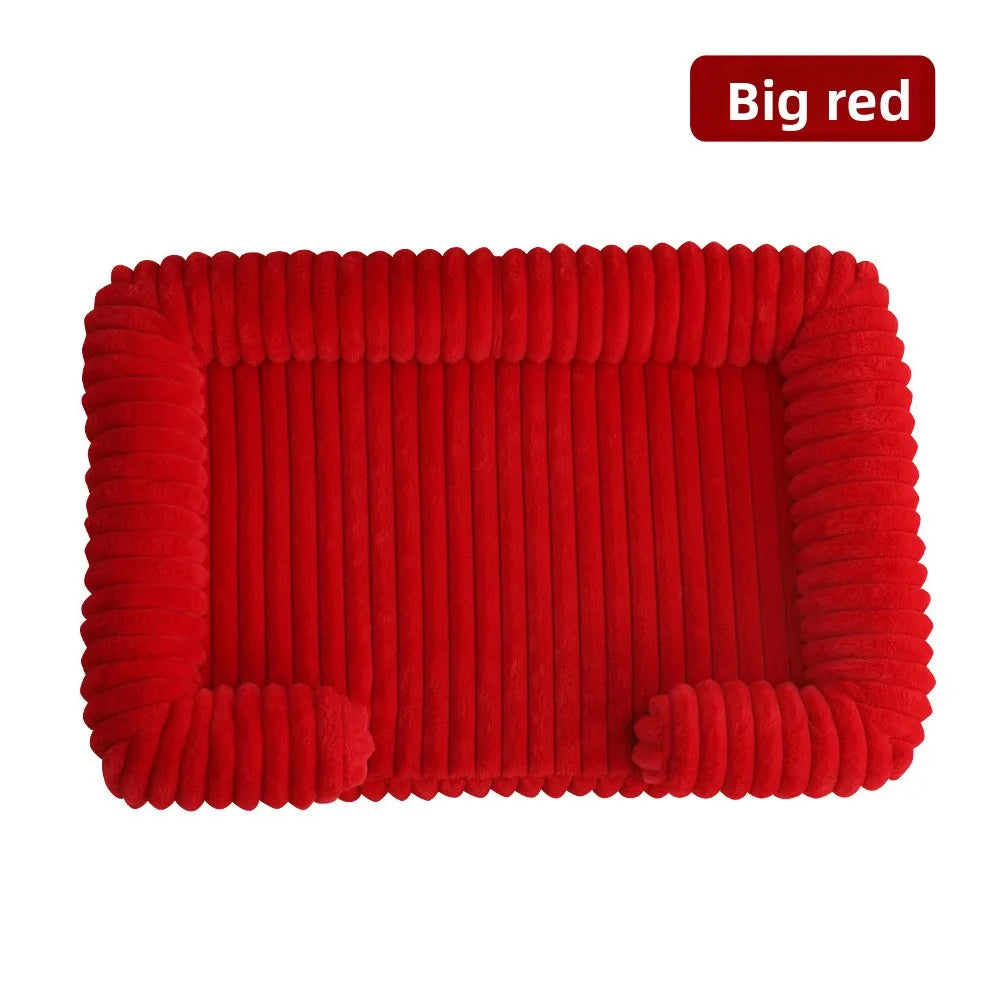 AURABASE - Warm Winter Dog Bed for Small Cats and Medium Dogs, Soft Puppy Sofa Mat.