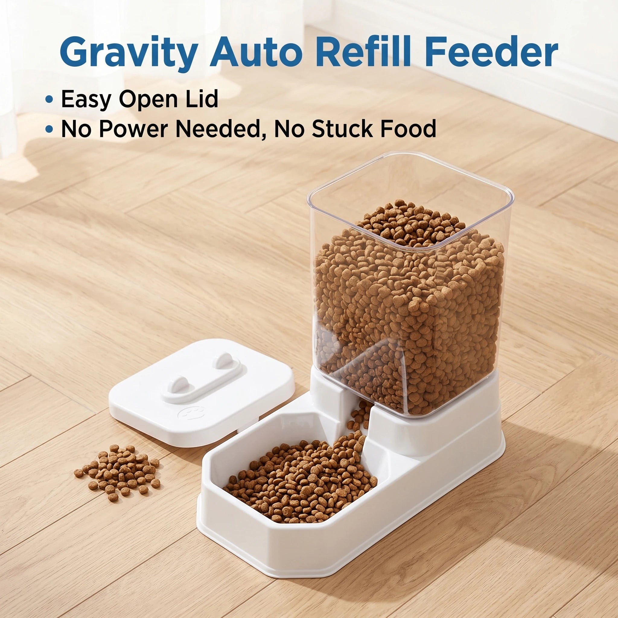 Aura Base 4L Automatic Cat Feeder & Waterer Set for Cats and Dogs.