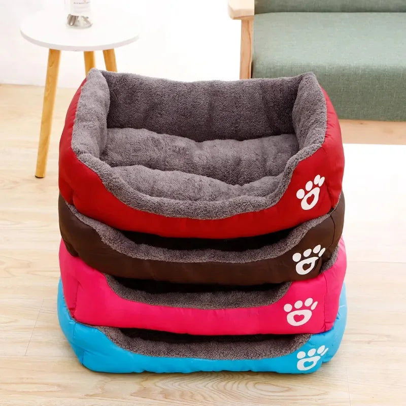 Aura Base - Candy-Colored Warm Pet Kennel, Square Nest Bed for Small and Medium Dogs.